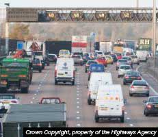 A busy motorway