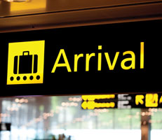 Arrivals gate