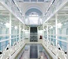 Inside a prison