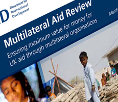 Front cover of Multilateral aid review publication