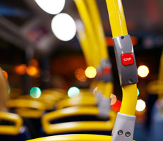 Seats on bus