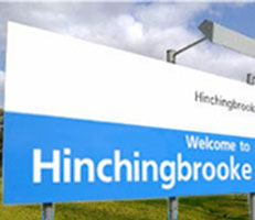 Hospital welcome sign