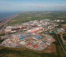 Aerial view of Sellafield