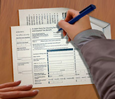 Application form for housing benefit