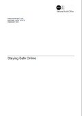 Cover of Staying Safe Online publication