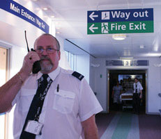 Security guard in hospital