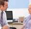 Elderly patient in consultation with doctor