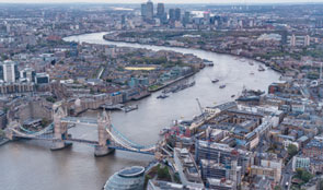 Bridge and view of the Thames