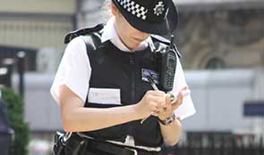 Police Woman writing