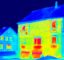 Infrared view of houses
