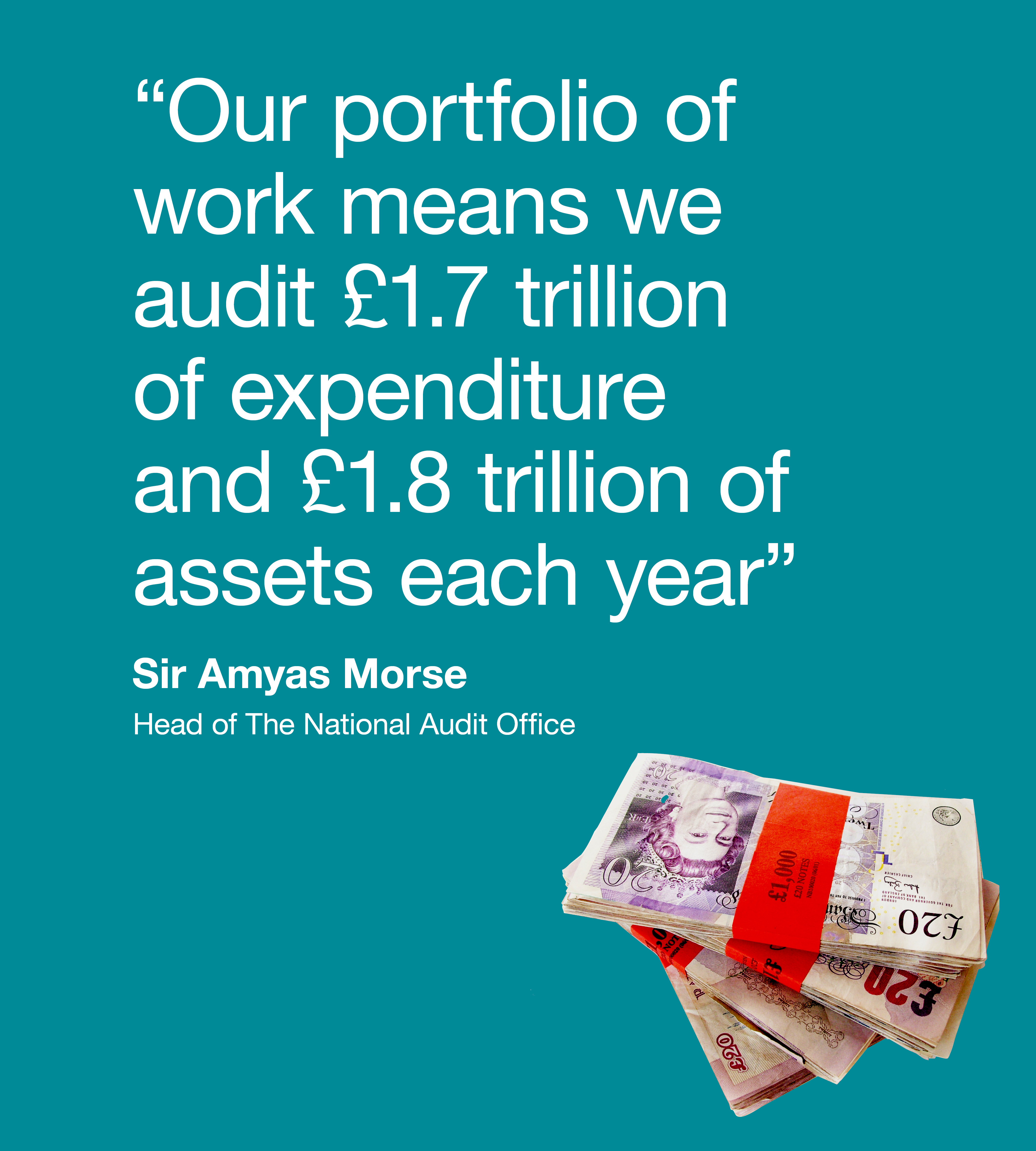 National Audit Office Nao Our Portfolio Of Work Means We Audit 1 7 Trillion Expenditure And 8