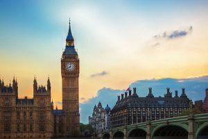 Houses of Parliament at dusk