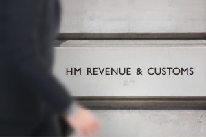 HM Revenue and Customs building sign
