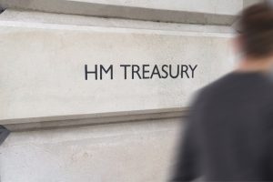 HM Treasury sign
