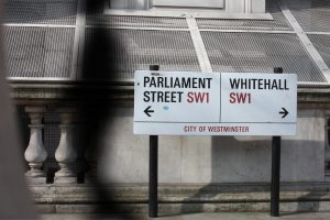 Whitehall/Parliament street sign