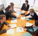 people in a meeting