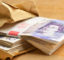 Bundles of £20 pound notes