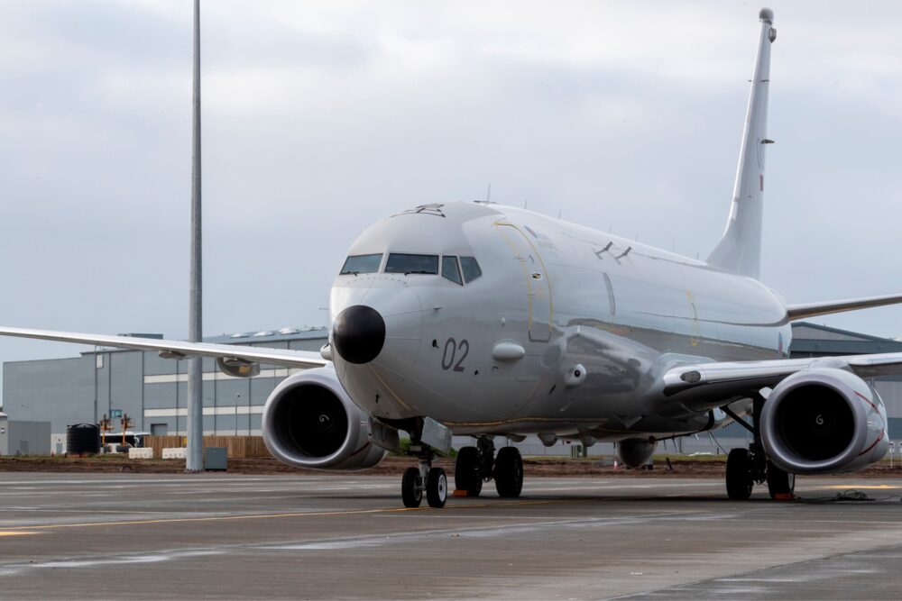 Large aeroplane on a runway