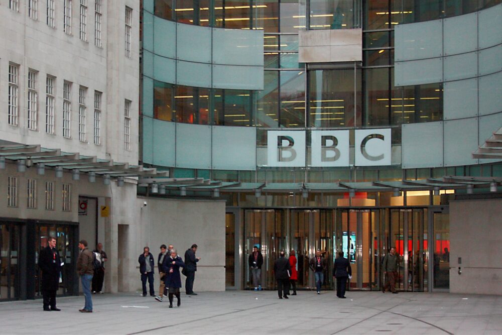 Exterior of the BBC building