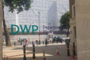 DWP Department for Work and pensions name plate