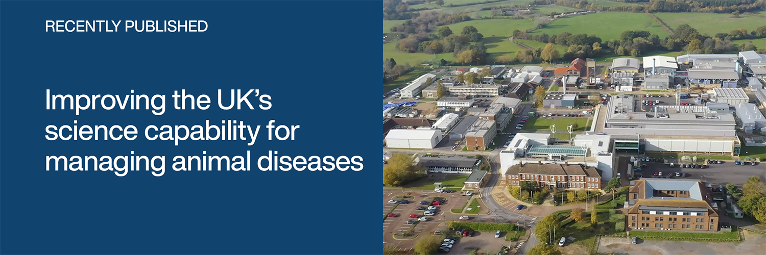Recently published: Improving the UK’s science capability for managing animal diseases