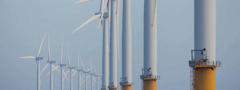Wind turbines at sea